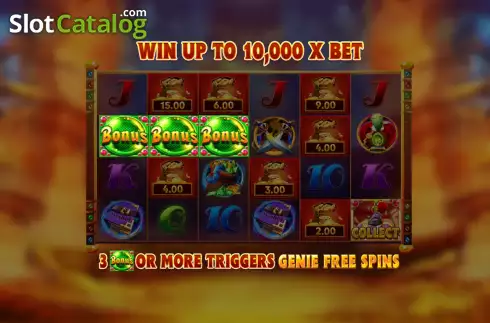 Schermo2. Genie Jackpots Even More Wishes slot