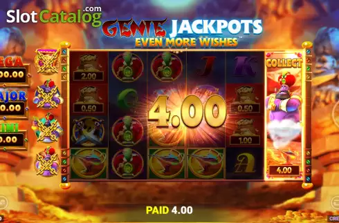 Schermo4. Genie Jackpots Even More Wishes slot
