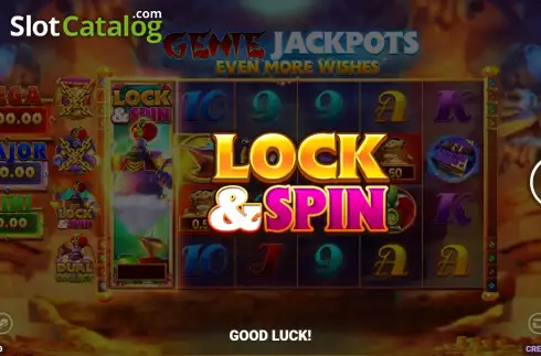 Win Screen 2. Genie Jackpots Even More Wishes slot