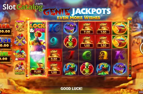 Win Screen 3. Genie Jackpots Even More Wishes slot