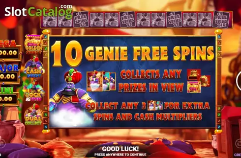 Free Spins Win Screen 2. Genie Jackpots Even More Wishes slot