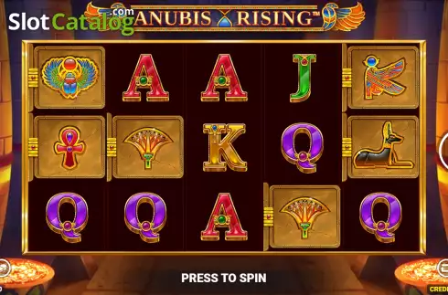 Game Screen. Anubis Rising slot