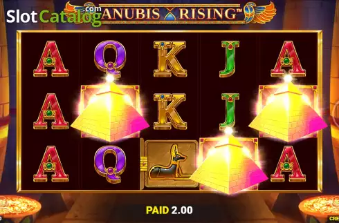 Free Spins Win Screen. Anubis Rising slot