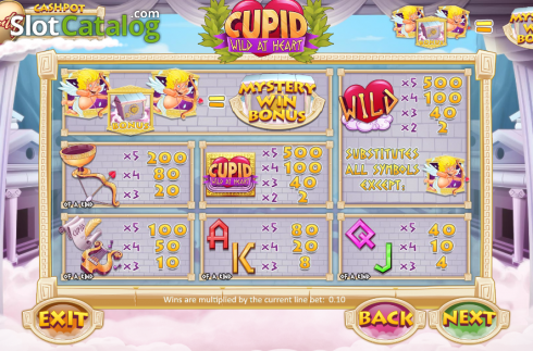 Bildschirm3. Cupid: Wild at Heart slot