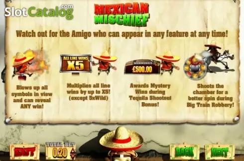 Bildschirm6. Amigos Gold slot