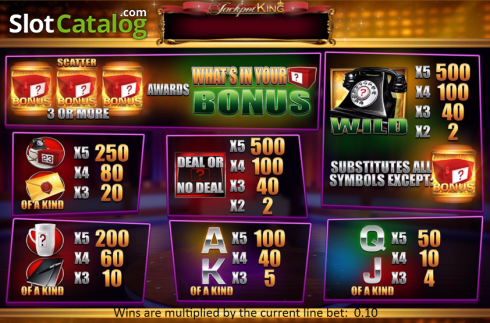 Pantalla2. Deal or No Deal: What's In Your Box Tragamonedas 