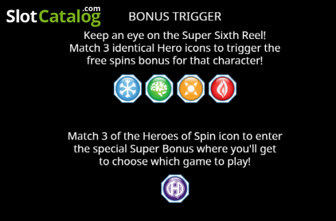Bildschirm6. Heroes of Spin (Blueprint) slot