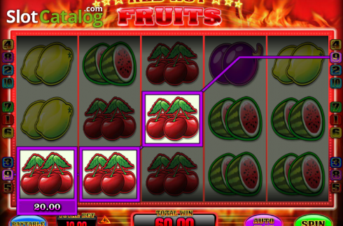 Schermo5. Red Hot Fruits (Blueprint) slot