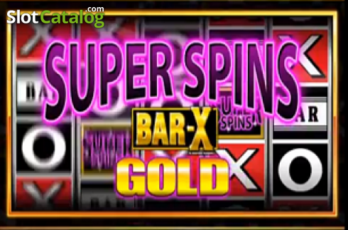 Super Spins Bar X Gold Logo