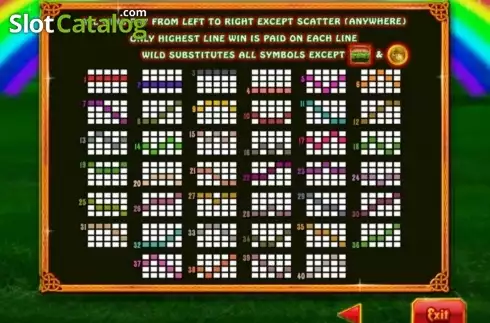 Bildschirm7. Luck O' the Irish slot