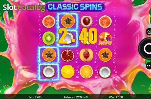 Win screen 2. Classic Spins slot