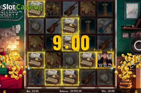 Win screen 2. Holmes and Moriarty slot