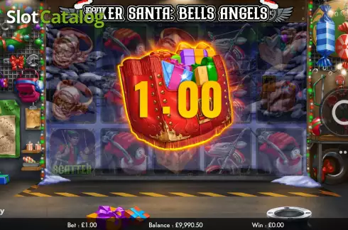 Pantalla4. Biker Santa: Bells Angels Tragamonedas 
