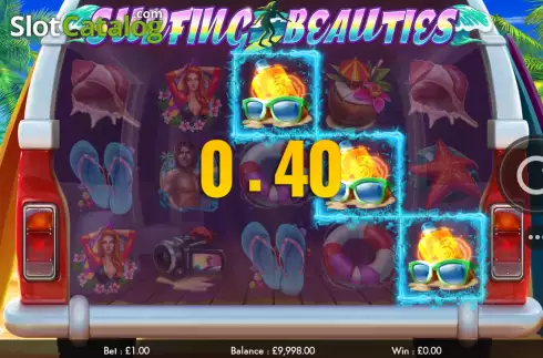 Bildschirm3. Surfing Beauties slot