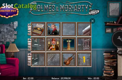Game screen 2. Holmes and Moriarty Scratch slot