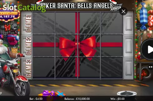 Game screen. Biker Santa: Bells Angels Scratch slot