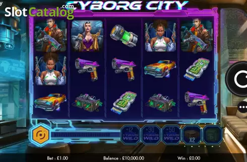 Game screen. Cyborg City slot