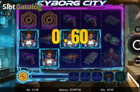 Win screen 2. Cyborg City slot