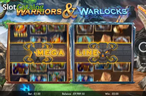 Win Screen 3. Warriors and Warlocks slot