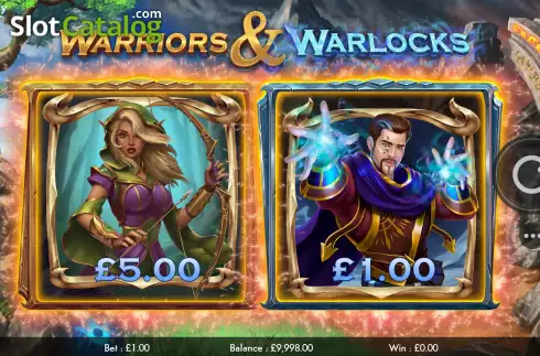 Bildschirm9. Warriors and Warlocks slot