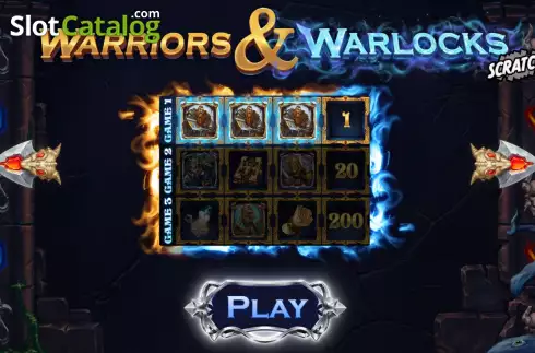Game Rules screen 2. Warriors and Warlocks Scratch slot