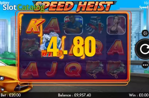 Win screen 2. Speed Heist slot