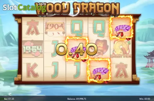 Win screen. Wood Dragon slot