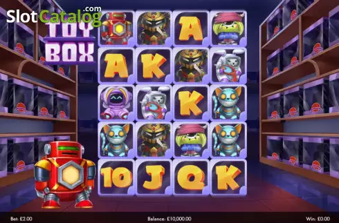 Game screen. Toy Box (Boldplay) slot