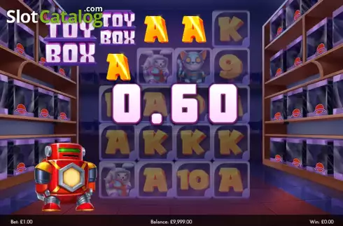 Win screen. Toy Box (Boldplay) slot