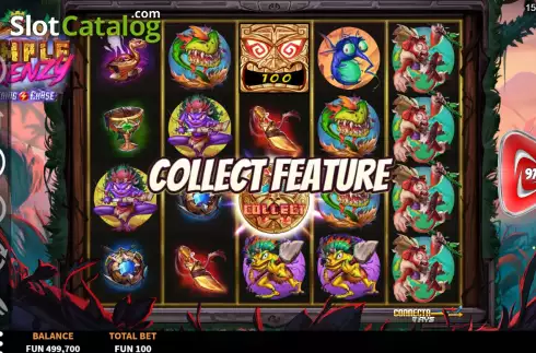 Collect Feature. Temple Frenzy Lightning Chase slot