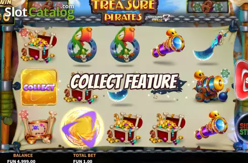Skärmdump4. Treasure Pirates Lightning Chase slot