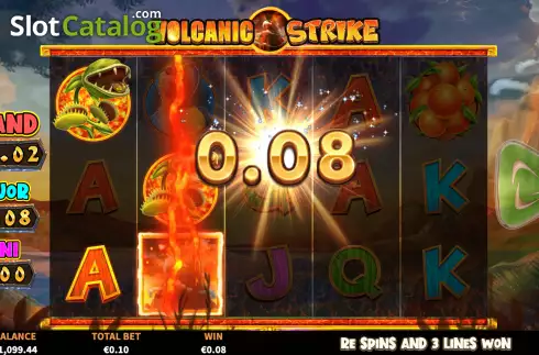 Win Screen 2. Volcanic Strike slot
