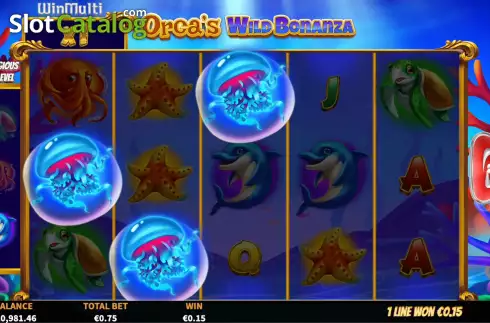 Skärmdump4. Orca's Wild Bonanza slot