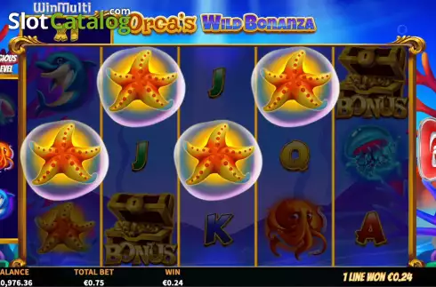 Bildschirm6. Orca's Wild Bonanza slot