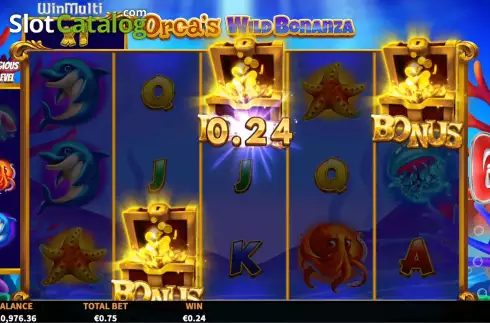 Bildschirm7. Orca's Wild Bonanza slot
