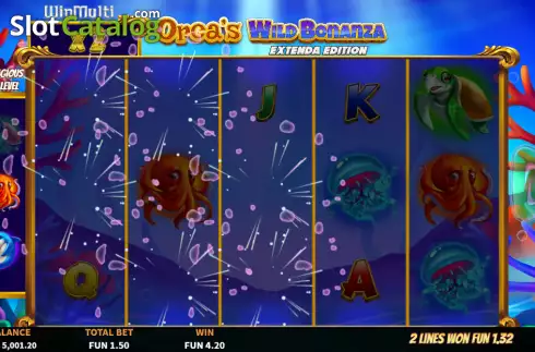 Win screen 2. Orca's Wild Bonanza Extenda Edition slot