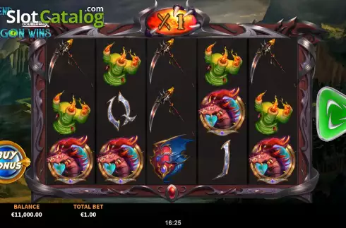 Reel Screen. Legend of Dragon Wins DoubleMax slot