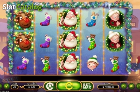 Bildschirm2. Rudolphs Ride (Booming Games) slot