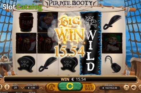 画面4. Pirate Booty (パイレーツ・ブーティ) カジノスロット