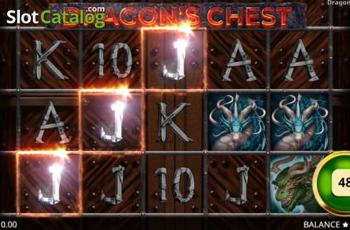 Skärmdump3. Dragons Chest slot