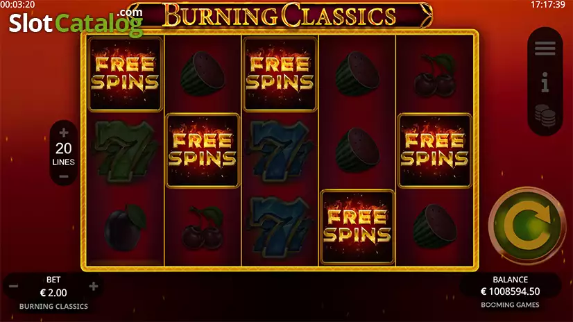 Burning Classics Free Spins