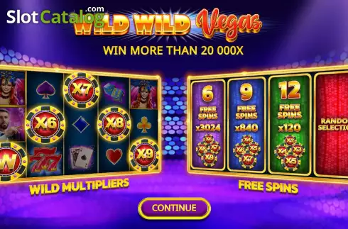 Start Screen. Wild Wild Vegas slot