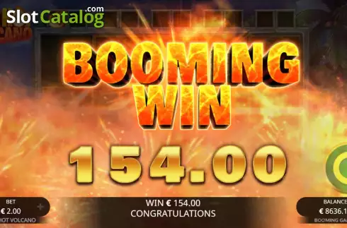 Booming Win. Red Hot Volcano slot
