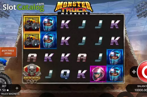 Game Screen. Monster Truck Madness slot