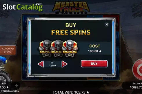 Buy Feature Screen. Monster Truck Madness slot