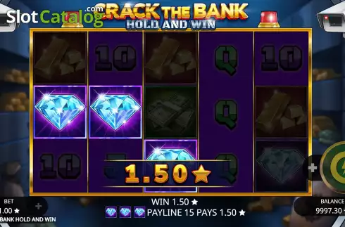 Win Screen 3. Crack the Bank Hold and Win slot