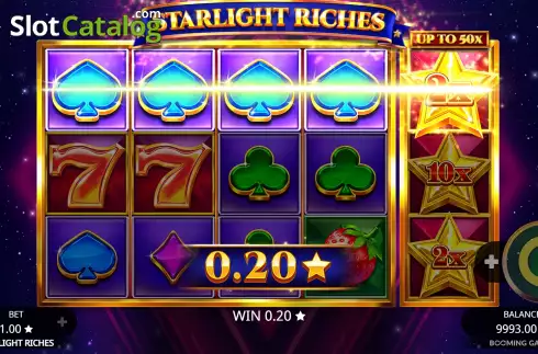 Win Screen. Starlight Riches slot