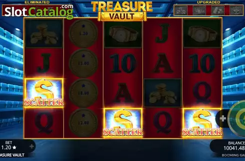 Free Spins Win Screen. Treasure Vault slot