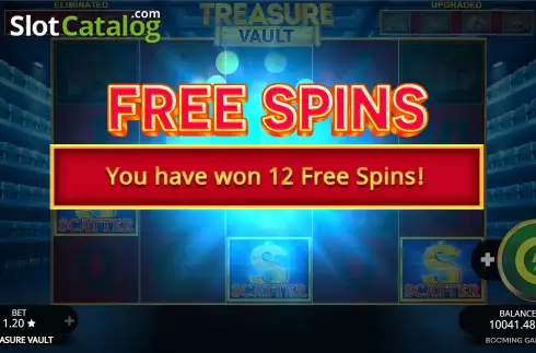 Free Spins Win Screen 2. Treasure Vault slot