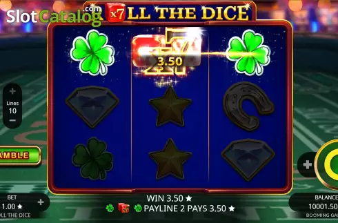 Win Screen 3. Roll the Dice (Booming Games) slot